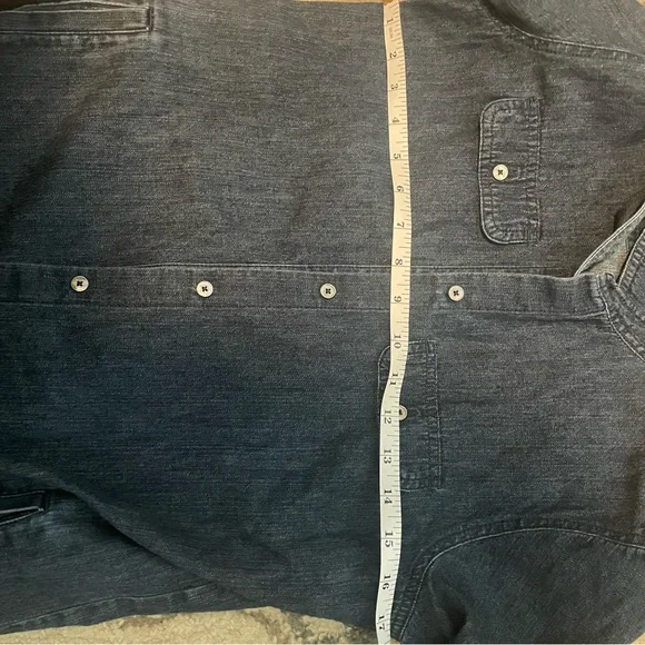 Talbots Button Down Denim Midi Shirt Dress Classic Casual - Picture 6 of 6